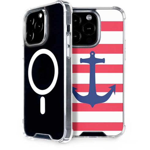Nautical Stripes iPhone 15 Pro MagSafe Case