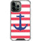 Nautical Stripes iPhone 14 Pro Max Clear Case