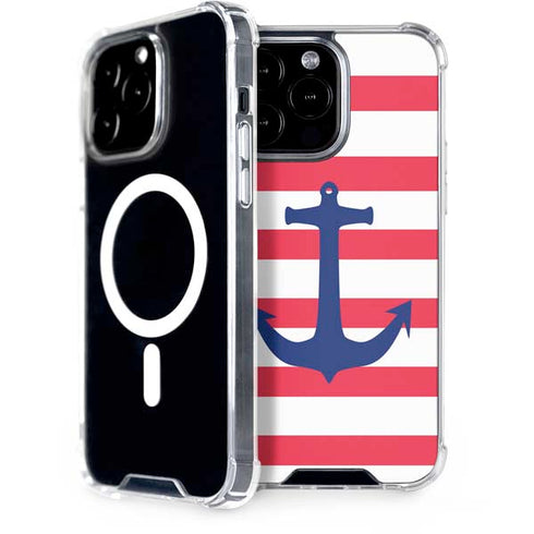 Nautical Stripes iPhone 14 Pro Max MagSafe Case