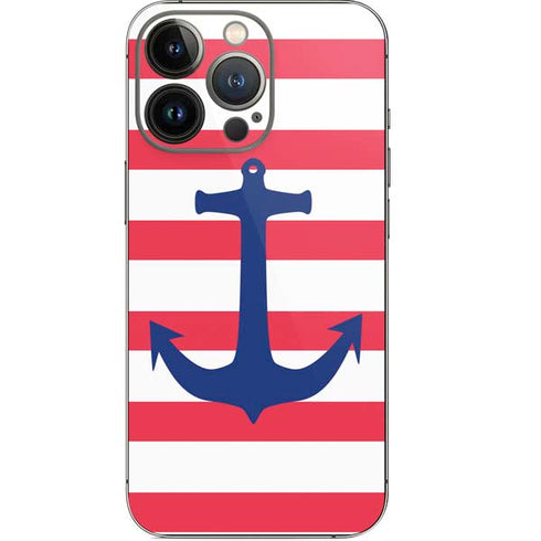 Nautical Stripes iPhone 15 Pro Skin