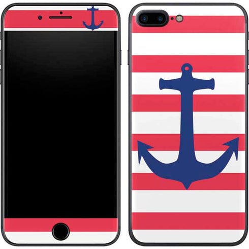 Nautical Stripes iPhone 8 Plus Skin