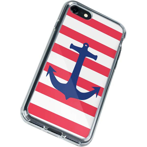 Nautical Stripes iPhone SE (2nd & 3rd Gen) Clear Case
