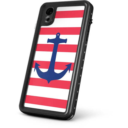 Nautical Stripes iPhone XR Waterproof Case