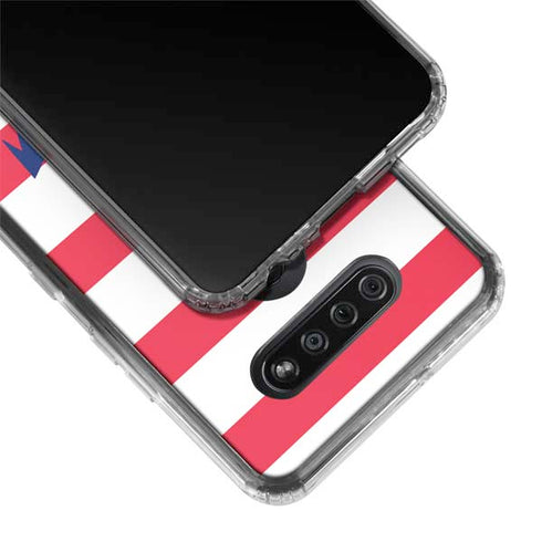 Nautical Stripes LG K51/Q51 Clear Case