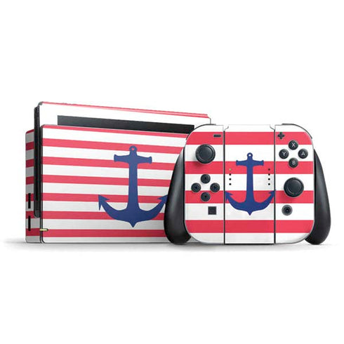 Nautical Stripes Nintendo Switch Bundle Skin