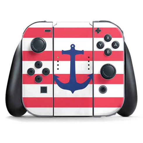 Nautical Stripes Nintendo Switch (2017-2021) Joy-Con Controller Skin