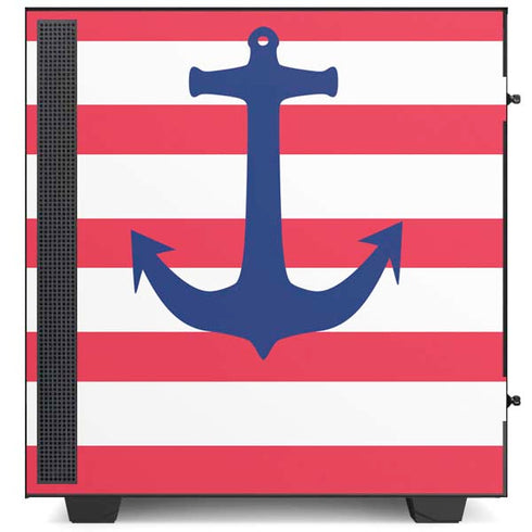 Nautical Stripes NZXT H510 Compact ATX Mid-Tower Case Skin