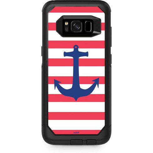 Nautical Stripes Otterbox Commuter Galaxy Skin