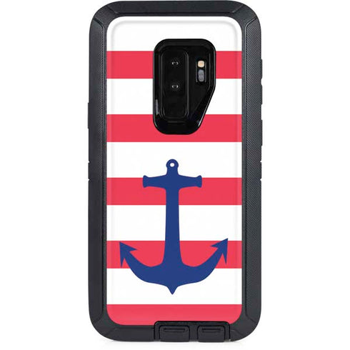 Nautical Stripes Otterbox Defender Galaxy Skin