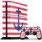 Nautical Stripes PS4 Console and Controller Bundle Skin