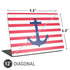 Nautical Stripes Universal Laptop 12in (9.8 x 6.8in) Skin