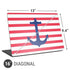Nautical Stripes Universal Laptop 16in (13 x 9.4in) Skin