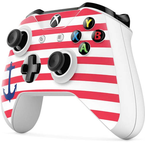 Nautical Stripes Xbox One S All-Digital Edition Bundle Skin