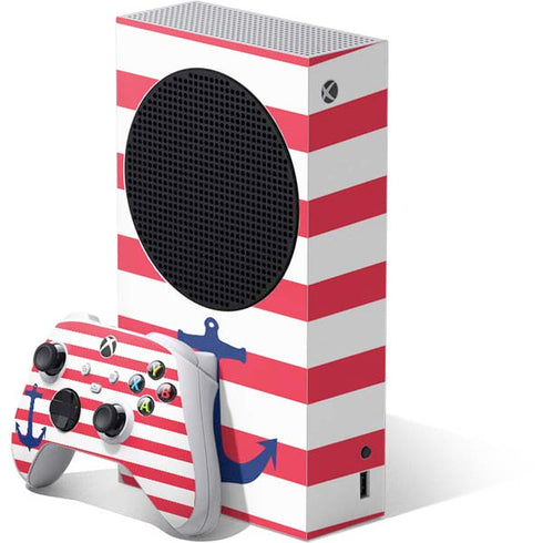 Nautical Stripes Xbox Series S Bundle Skin