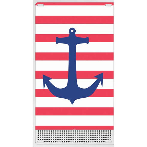 Nautical Stripes Xbox Series S Console Skin