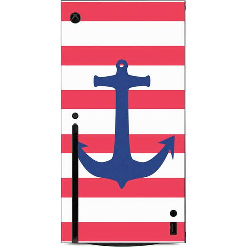Nautical Stripes Xbox Series X Console Skin