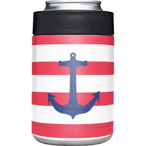 Nautical Stripes Yeti Colster Can Insulator Skin