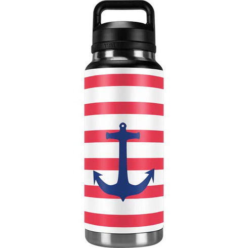 Nautical Stripes YETI Rambler 36oz Bottle Skin
