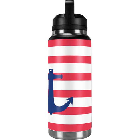 Nautical Stripes YETI Rambler 36oz Bottle Skin