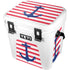 Nautical Stripes YETI Roadie 24 Hard Cooler Skin