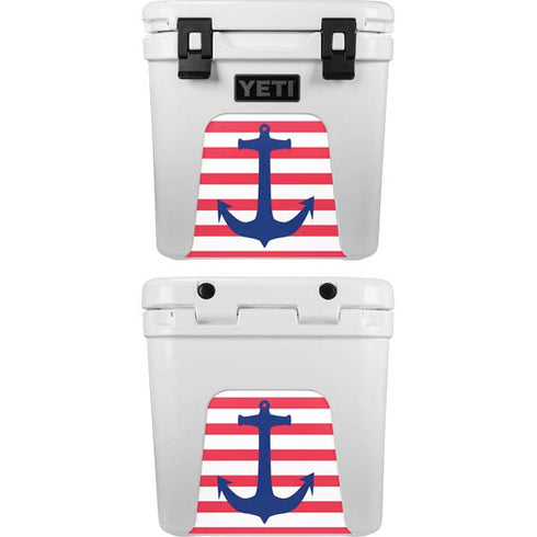Nautical Stripes YETI Roadie 24 Hard Cooler Skin