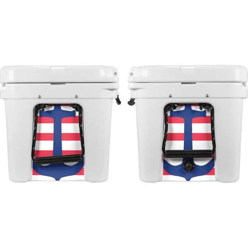 Nautical Stripes YETI Tundra 35 Hard Cooler Skin