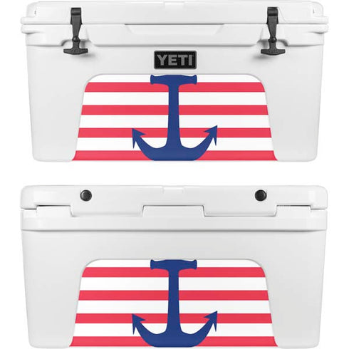 Nautical Stripes YETI Tundra 65 Hard Cooler Skin