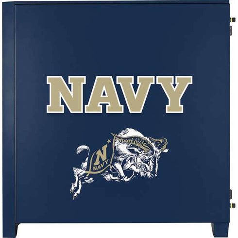 United States Naval Academy Navy Logo Corsair 4000D Tempered Glass Mid-Tower ATX Case Skin