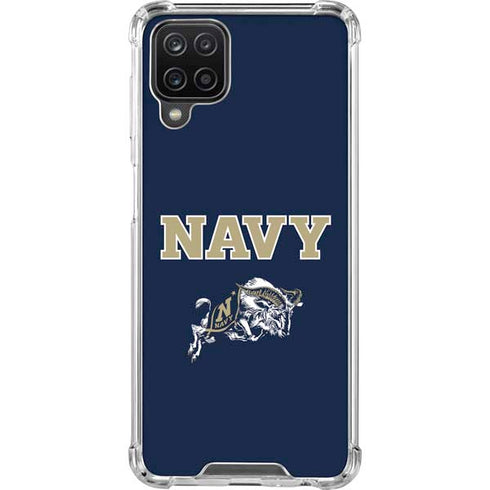 United States Naval Academy Navy Logo Galaxy A12 Clear Case