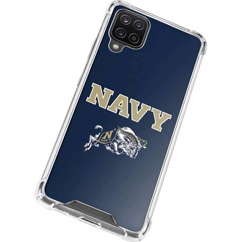 United States Naval Academy Navy Logo Galaxy A12 Clear Case