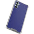 Navy Blue Solid Galaxy A14 5G Clear Case