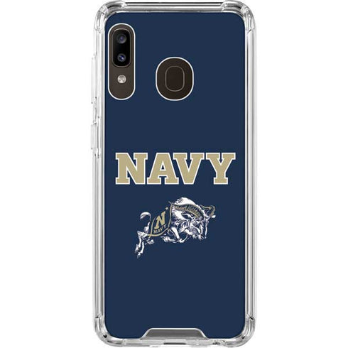 United States Naval Academy Navy Logo Galaxy A30 Clear Case