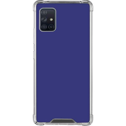 Navy Blue Solid Galaxy A51 5G Clear Case