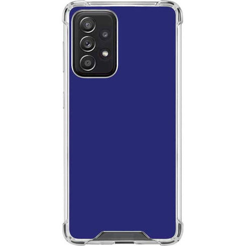 Navy Blue Solid Galaxy A52 5G Clear Case