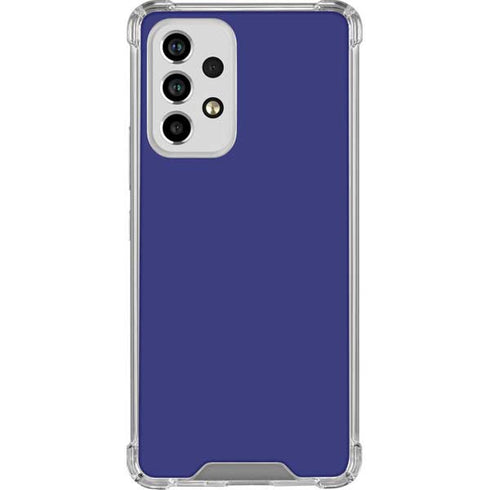 Navy Blue Solid Galaxy A53 5G Clear Case