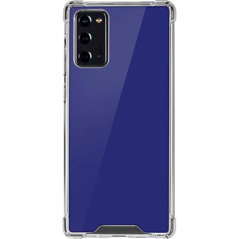 Navy Blue Solid Galaxy Note20 5G Clear Case