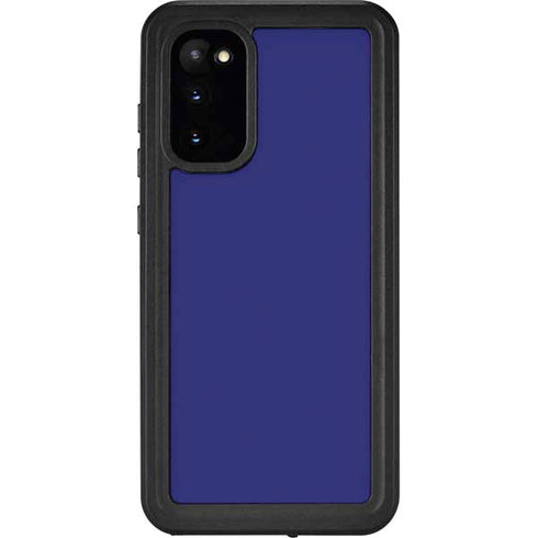 Navy Blue Solid Galaxy S20 Waterproof Case