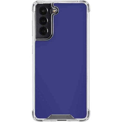 Navy Blue Solid Galaxy S22 Clear Case