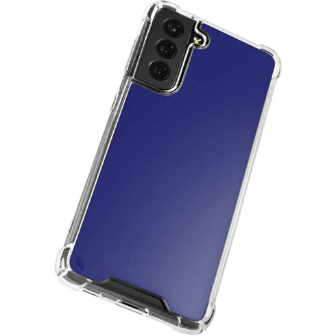 Navy Blue Solid Galaxy S22 Clear Case