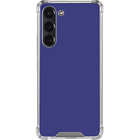 Navy Blue Solid Galaxy S23 Plus Clear Case