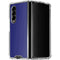 Navy Blue Solid Galaxy Z Fold4 5G Clear Case