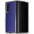 Navy Blue Solid Galaxy Z Fold4 5G Clear Case