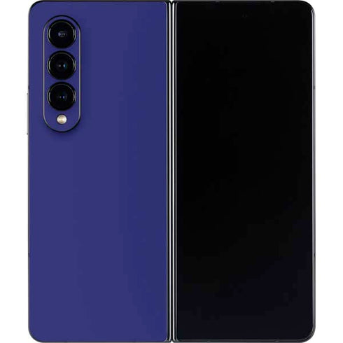 Navy Blue Solid Galaxy Z Fold4 5G Skin