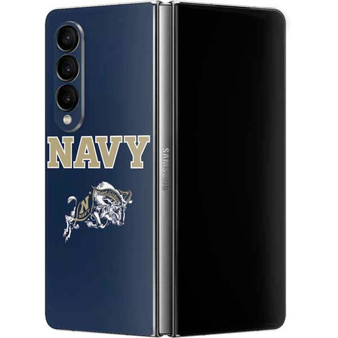 United States Naval Academy Navy Logo Galaxy Z Fold4 5G Skin
