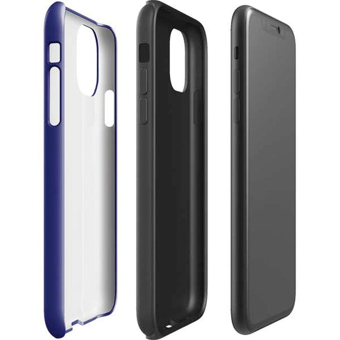 Navy Blue Solid iPhone 11 Impact Case