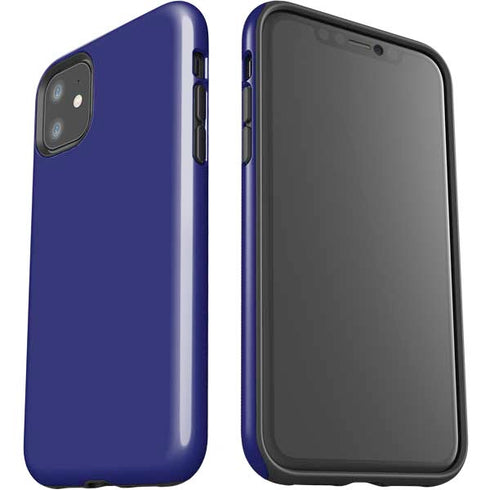 Navy Blue Solid iPhone 11 Impact Case