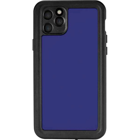 Navy Blue Solid iPhone 11 Pro Max Waterproof Case