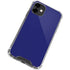 Navy Blue Solid iPhone 12 Mini Clear Case