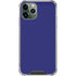 Navy Blue Solid iPhone 12 Pro Clear Case