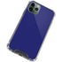 Navy Blue Solid iPhone 12 Pro Clear Case